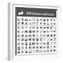 100 Universal Icons-frbird-Framed Art Print