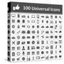 100 Universal Icons-frbird-Stretched Canvas