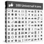 100 Universal Icons-frbird-Stretched Canvas