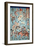 100 Worrar of Suikoden-Kuniyoshi Utagawa-Framed Giclee Print