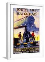 100 Years of the Railroad: the Centenary Pageant-null-Framed Giclee Print