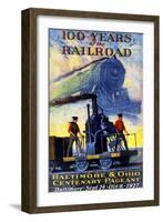 100 Years of the Railroad-Herbert Stitt-Framed Giclee Print