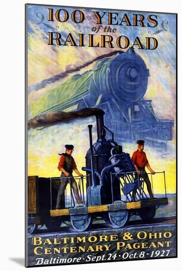 100 Years of the Railroad-Herbert Stitt-Mounted Giclee Print