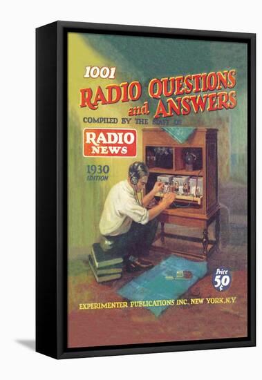 1001 Radio Questions and Answers-null-Framed Stretched Canvas