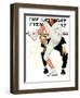 "100th Anniversary of Baseball" Saturday Evening Post Cover, July 8,1939-Norman Rockwell-Framed Giclee Print