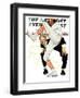 "100th Anniversary of Baseball" Saturday Evening Post Cover, July 8,1939-Norman Rockwell-Framed Giclee Print