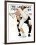 "100th Anniversary of Baseball" Saturday Evening Post Cover, July 8,1939-Norman Rockwell-Framed Giclee Print