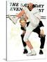 "100th Anniversary of Baseball" Saturday Evening Post Cover, July 8,1939-Norman Rockwell-Stretched Canvas