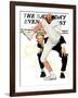 "100th Anniversary of Baseball" Saturday Evening Post Cover, July 8,1939-Norman Rockwell-Framed Premium Giclee Print