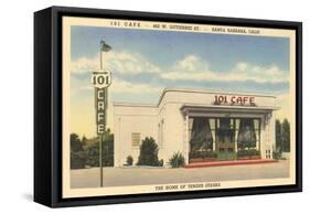 101 Cafe, Santa Barbara, California-null-Framed Stretched Canvas