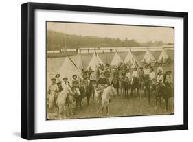 101 Ranch & Buffalo Bill Wild West Show, Circa 1900s-null-Framed Art Print