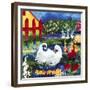 101 Views of the Red Fence Garden-Mike Smith-Framed Giclee Print