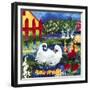 101 Views of the Red Fence Garden-Mike Smith-Framed Giclee Print