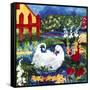 101 Views of the Red Fence Garden-Mike Smith-Framed Stretched Canvas