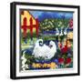 101 Views of the Red Fence Garden-Mike Smith-Framed Giclee Print