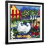 101 Views of the Red Fence Garden-Mike Smith-Framed Giclee Print