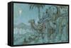 1087-Anton Pieck-Framed Stretched Canvas