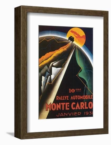 10eme Rallye Automobile Monte Carlo-null-Framed Art Print