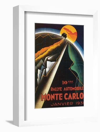 10eme Rallye Automobile Monte Carlo-null-Framed Art Print