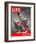 10th Anniversary Features Young Girl Reading First Issue of LIFE, November 25, 1946-Herbert Gehr-Framed Photographic Print