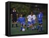 11 Year Old Boys Soccer Action-null-Framed Stretched Canvas