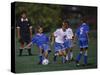 11 Year Old Boys Soccer Action-null-Stretched Canvas