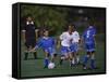 11 Year Old Boys Soccer Action-null-Framed Stretched Canvas