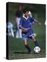 11 Year Old Boys Soccer Action-null-Stretched Canvas