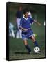 11 Year Old Boys Soccer Action-null-Framed Stretched Canvas