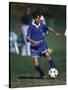 11 Year Old Boys Soccer Action-null-Stretched Canvas