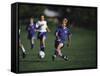 11 Year Old Boys Soccer Action-null-Framed Stretched Canvas