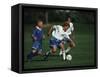 11 Year Old Boys Soccer Action-null-Framed Stretched Canvas