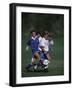 11 Year Old Boys Soccer Action-null-Framed Photographic Print