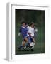 11 Year Old Boys Soccer Action-null-Framed Photographic Print