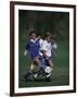 11 Year Old Boys Soccer Action-null-Framed Photographic Print