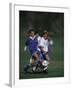 11 Year Old Boys Soccer Action-null-Framed Photographic Print