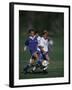 11 Year Old Boys Soccer Action-null-Framed Photographic Print