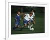 11 Year Old Boys Soccer Action-null-Framed Photographic Print