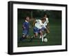 11 Year Old Boys Soccer Action-null-Framed Photographic Print