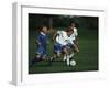 11 Year Old Boys Soccer Action-null-Framed Photographic Print