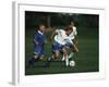 11 Year Old Boys Soccer Action-null-Framed Photographic Print