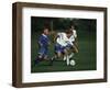 11 Year Old Boys Soccer Action-null-Framed Photographic Print