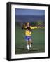 11 Year Old Boys Soccer Goalie in Action-null-Framed Photographic Print