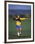 11 Year Old Boys Soccer Goalie in Action-null-Framed Photographic Print