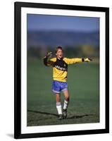 11 Year Old Boys Soccer Goalie in Action-null-Framed Photographic Print