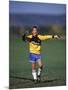 11 Year Old Boys Soccer Goalie in Action-null-Mounted Photographic Print