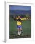 11 Year Old Boys Soccer Goalie in Action-null-Framed Photographic Print