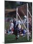 11 Year Old Boys Soccer Goalie in Action-null-Mounted Photographic Print