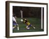 11 Year Old Boys Soccer Goalie in Action-null-Framed Photographic Print