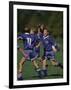 11 Year Old Boys Soccer Player Celebates a Goal-null-Framed Photographic Print